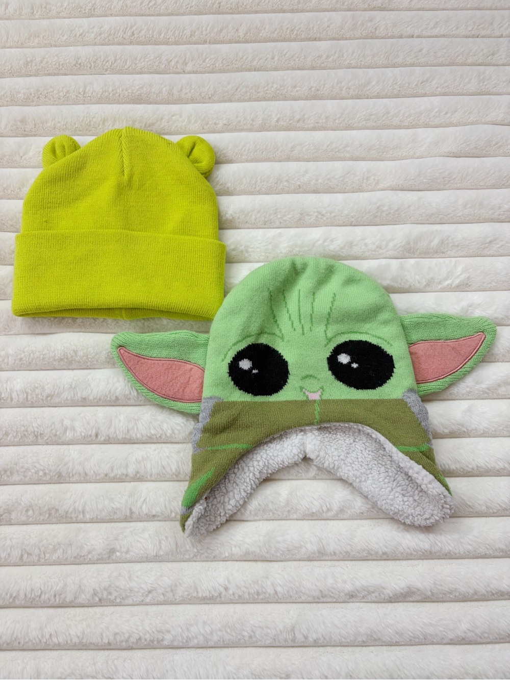 Baby Yoda / Grogu Winter Hat Bundle Toddler Kids Beanies